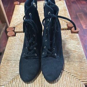 Black Lace-Up Women's Boots